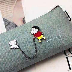 Shin-chan & Shiro Dog Enamel Pin