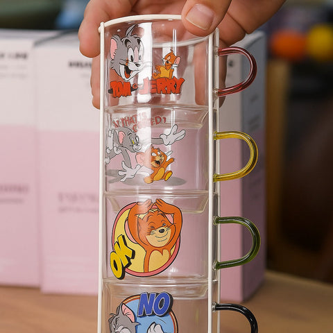 Tom & Jerry Transparent Cup Set