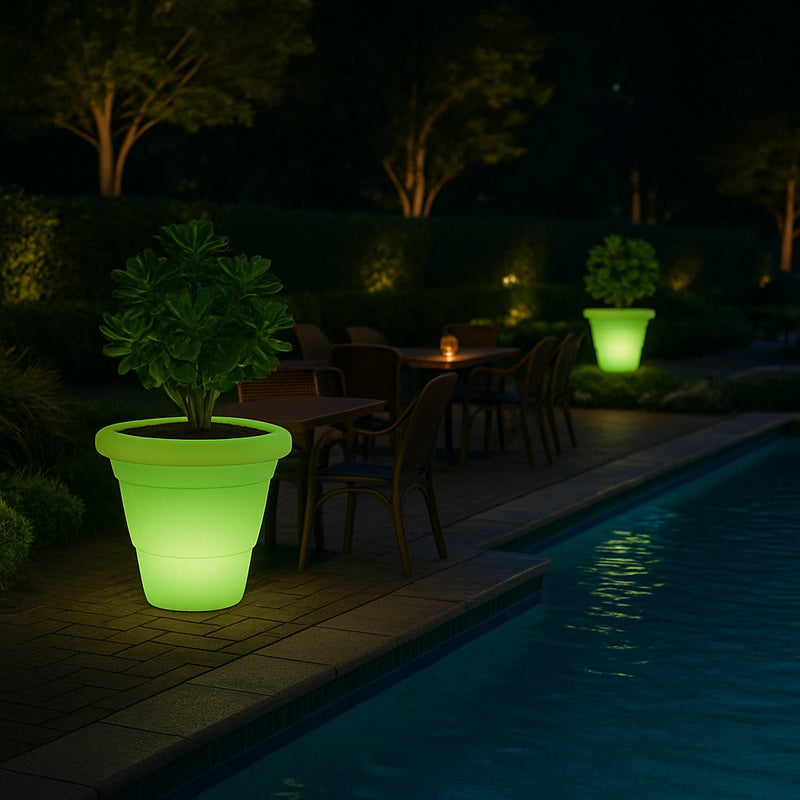 instapark flower power color changing led plant pot Glow Plant Pots – Vensaa