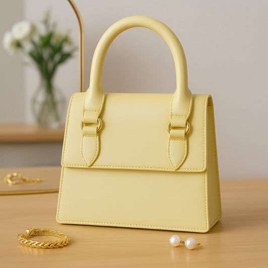 Elegant Yellow Handbag