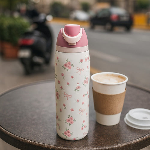 Floral Bow Bottle