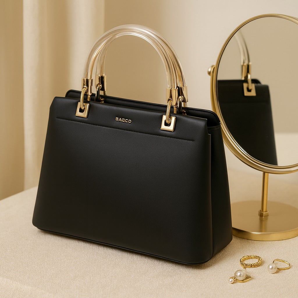 Structured Leather Handbag