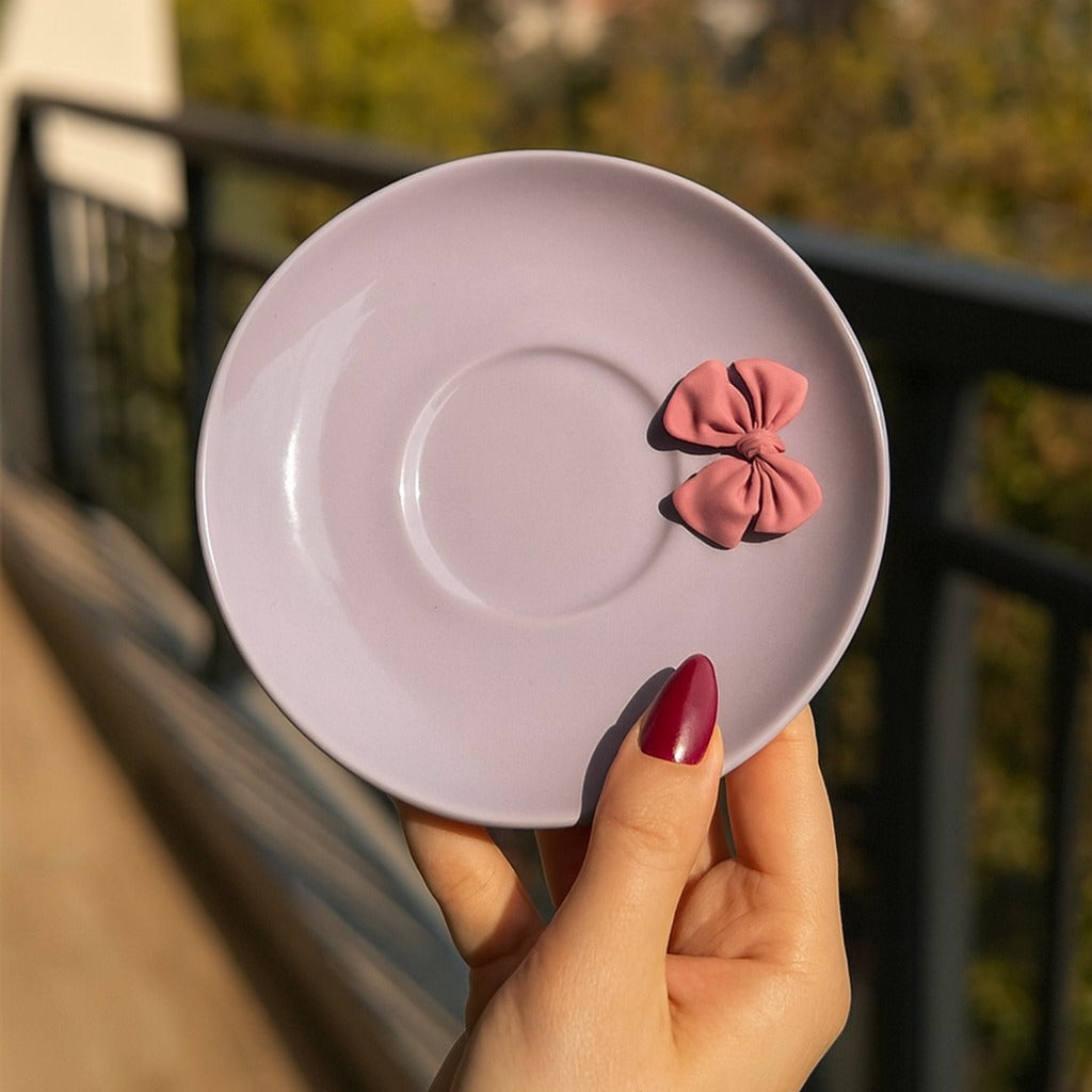 Bowknot Cup With Saucer