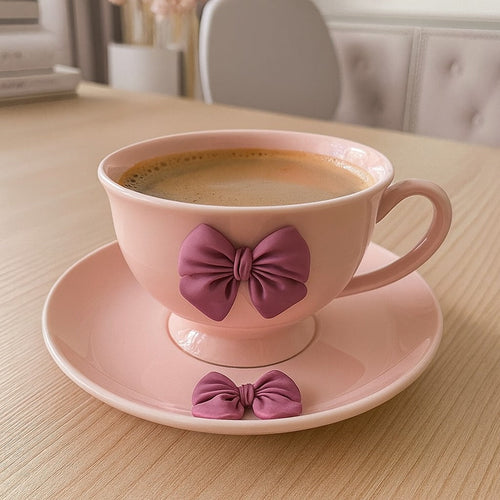 Bowknot Cup With Saucer