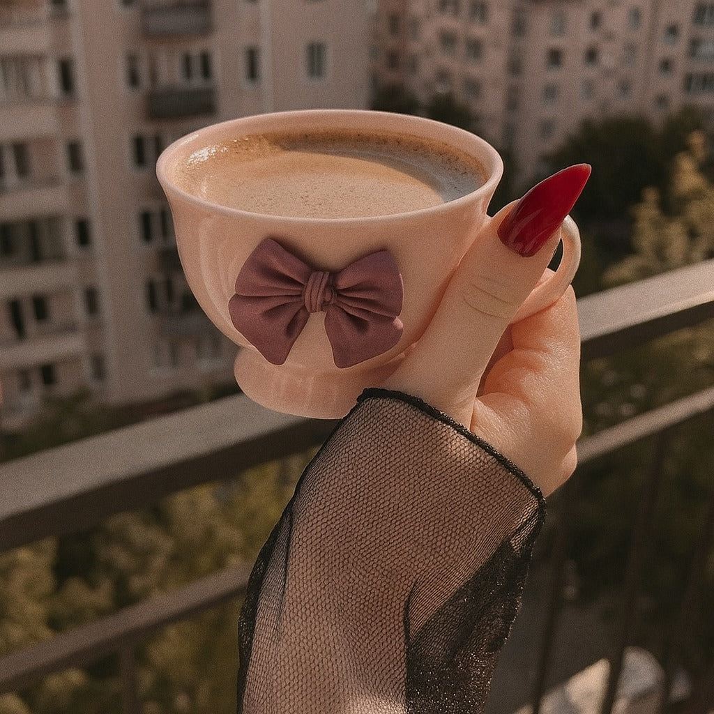 Bowknot Cup With Saucer