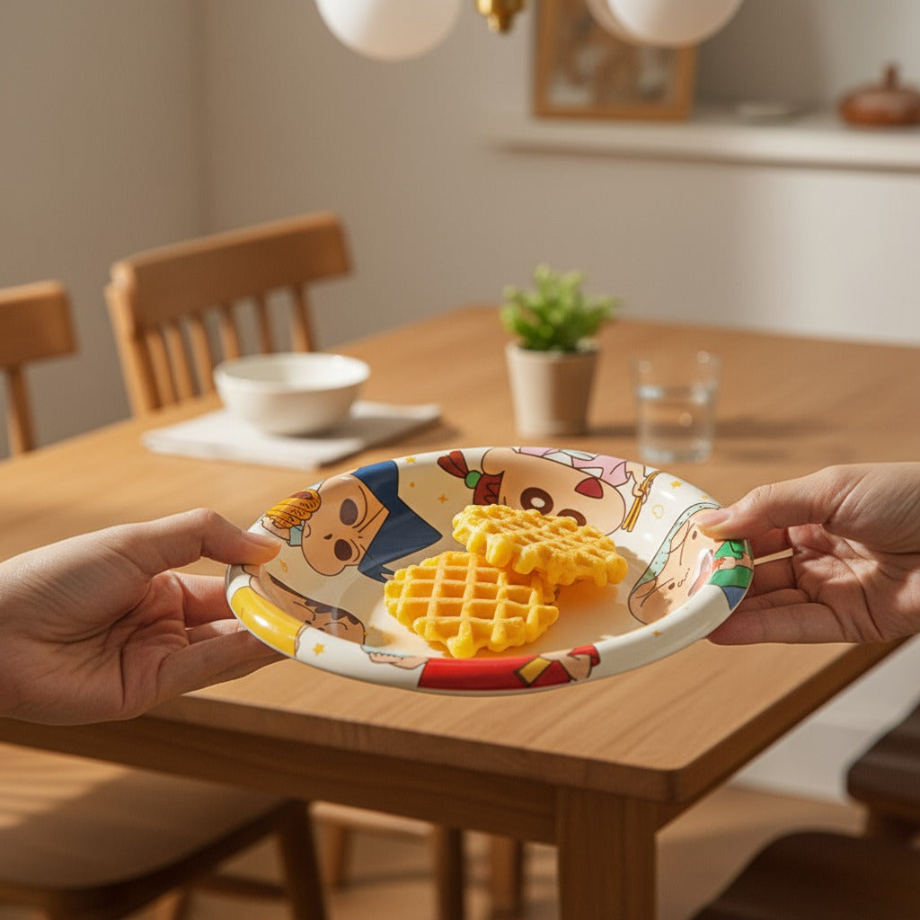 Shinchan Dinner Plates – Easy to Clean &amp; Maintain