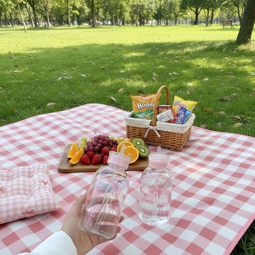 Cute Pink Bow Bottles