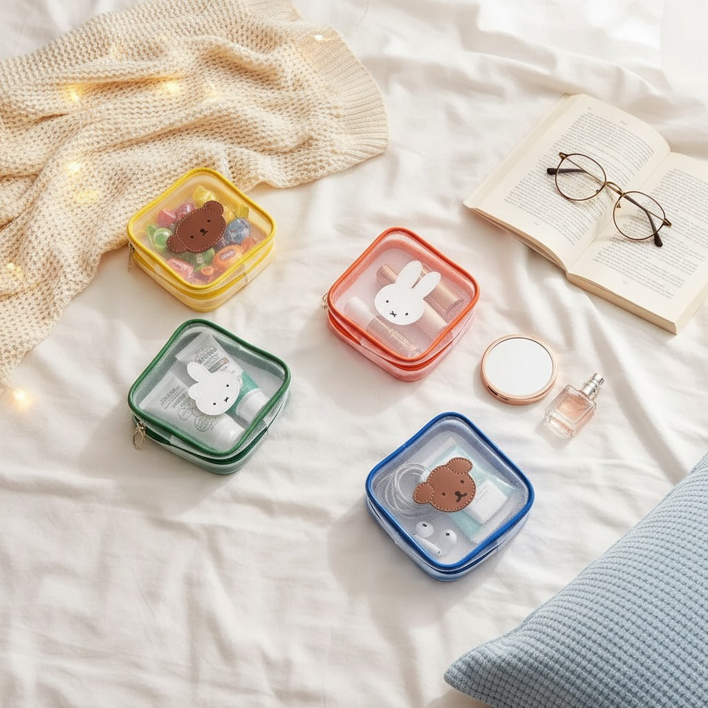 Mesh Zipper Mini Pouch