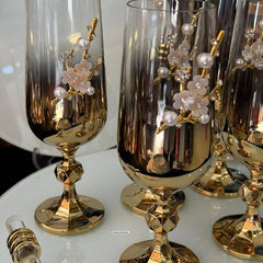 Golden Bloom Glass