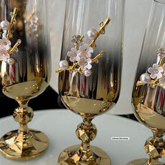 Golden Bloom Glass
