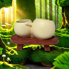 Smiling Face Bench Planter