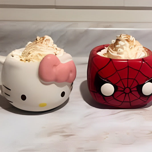 Hello Kitty & SpiderMan Cups