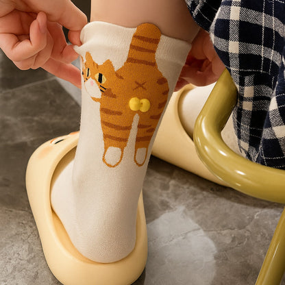 3D Cat Balls Sock