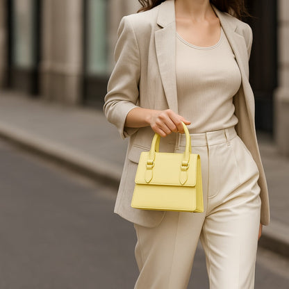 Elegant Yellow Handbag