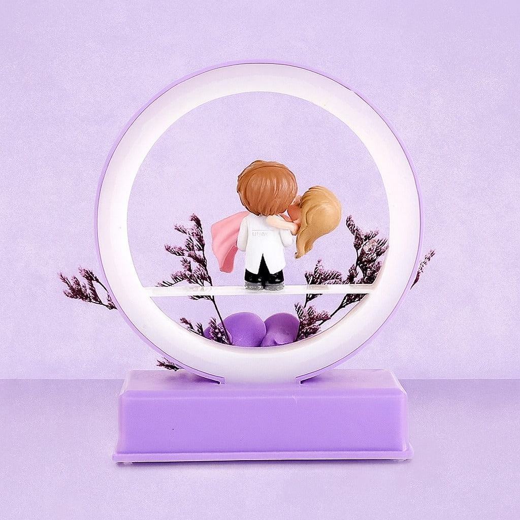 LED Couple Showpiece with Music