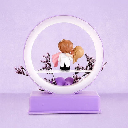 LED Couple Showpiece with Music
