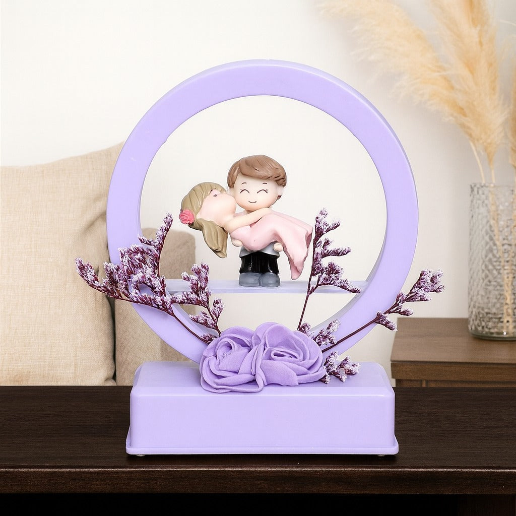 LED Couple Showpiece with Music