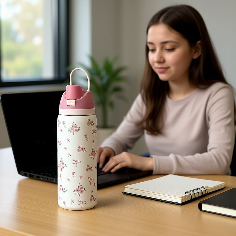 Floral Bow Bottle