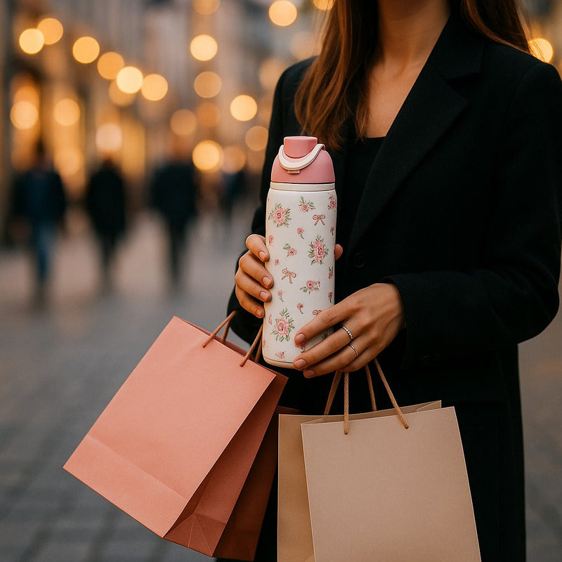 Floral Bow Bottle