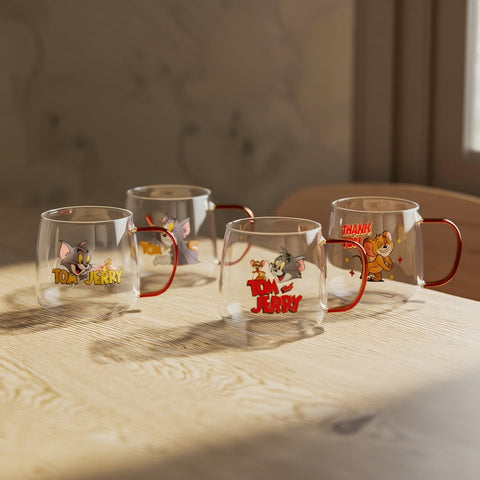 Tom and Jerry Glass Mugs