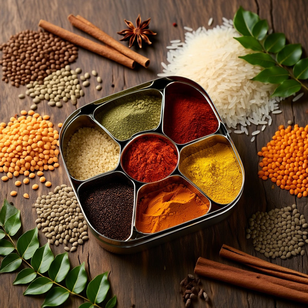 Stainless Steel Spice Box – Traditional Indian Design