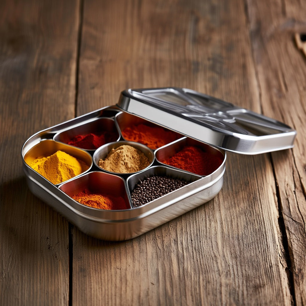 Stainless Steel Spice Box – Premium Food-Grade Stainless Steel
