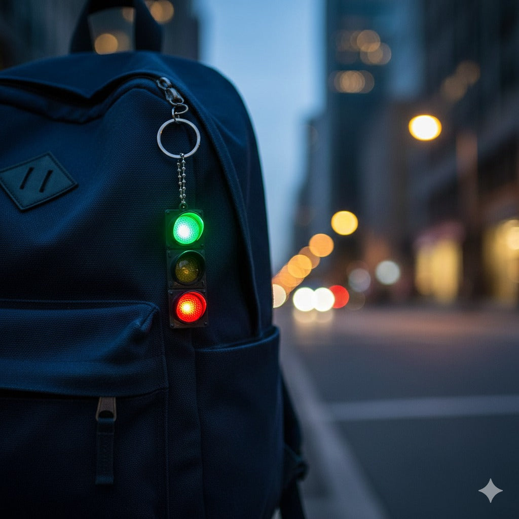 Traffic Light Keychain – Bright & Eye-Catching Colors
