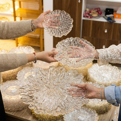 Crystal Glass Serving Plates(Small size)