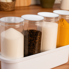 Clear Pantry Storage Jars