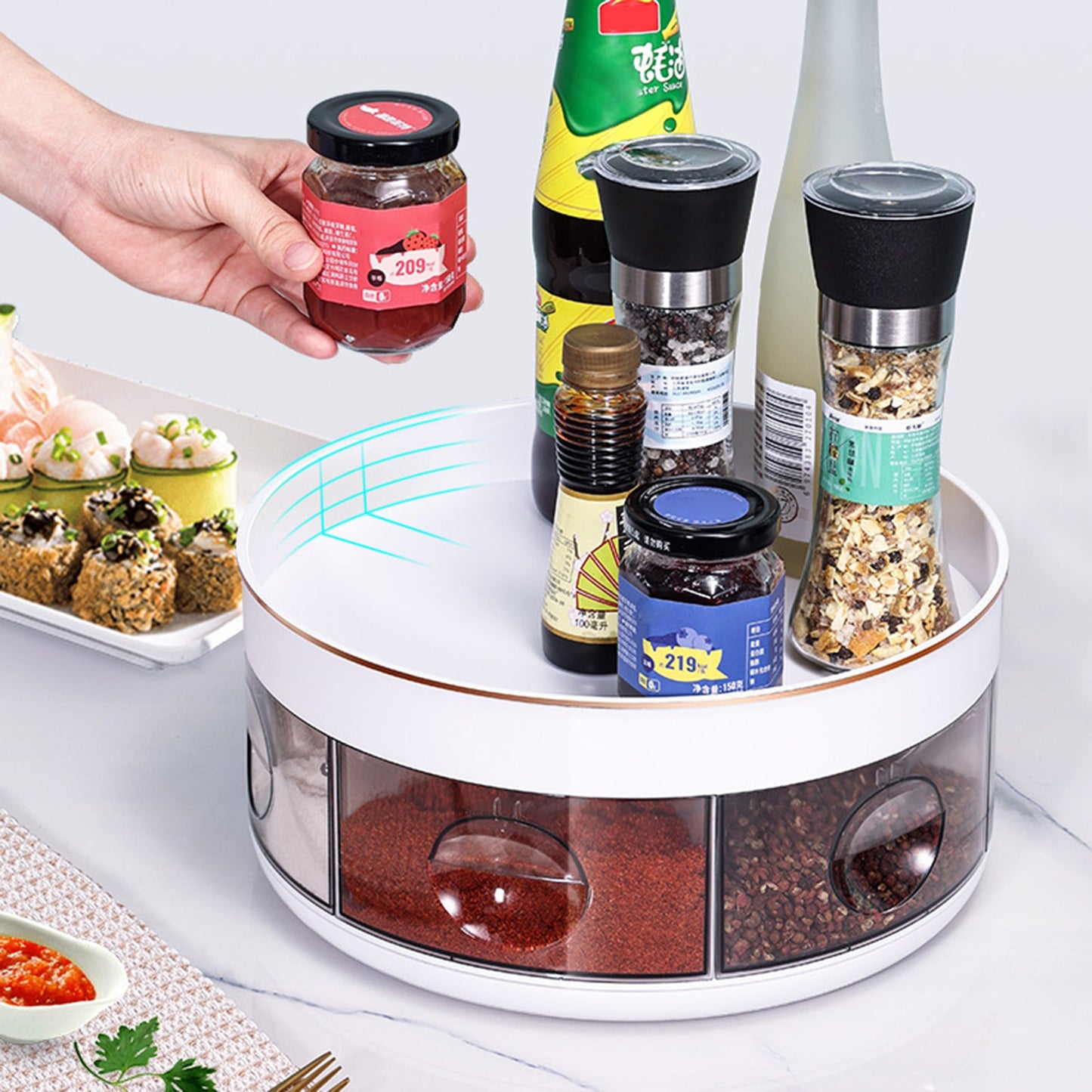 Rotating Kitchen Organizer