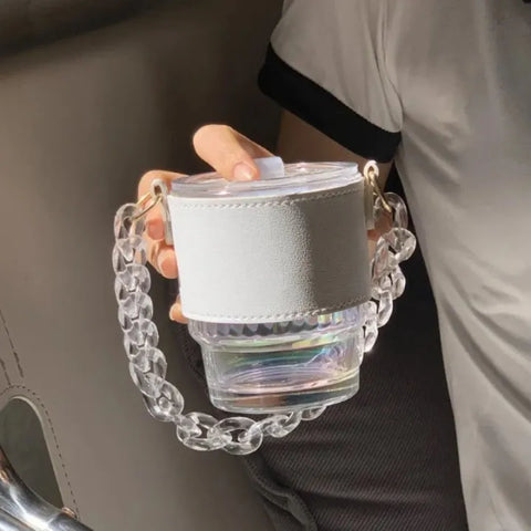 Portable Cup With Chain Handle
