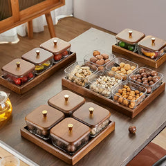 Divided Wooden Dry Fruit Tray