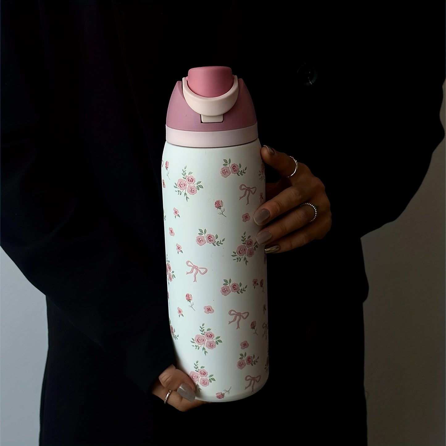 Floral Bow Bottle