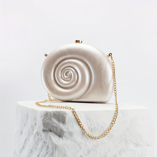 Acrylic Shell Shape Clutch