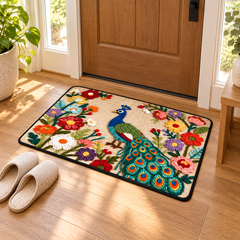 Blooming Peacock Floor Mat - 04-benefit