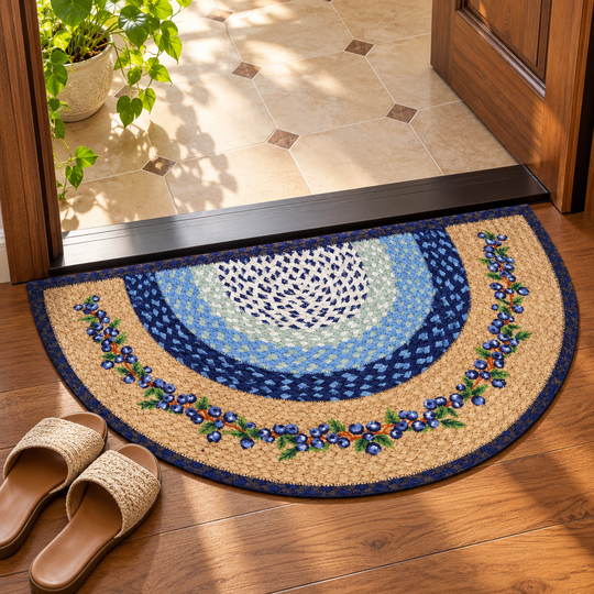 Blueberry Semicircle Floor Mat image 1