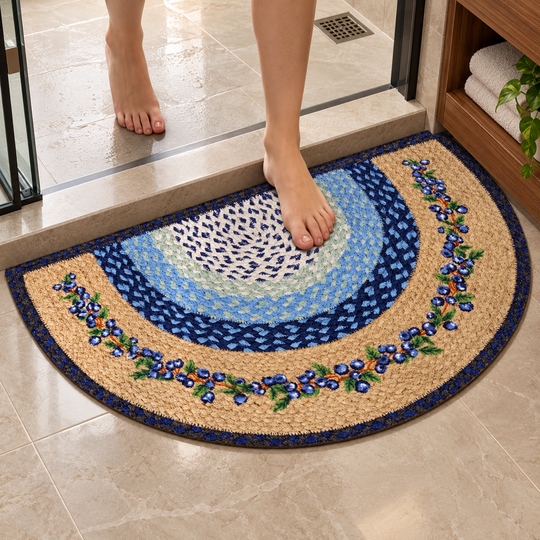 Blueberry Semicircle Floor Mat image 2