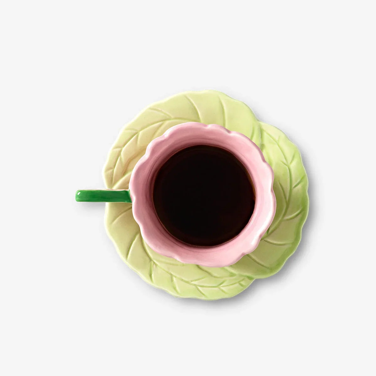 Floral Ceramic Cup & Saucer Set