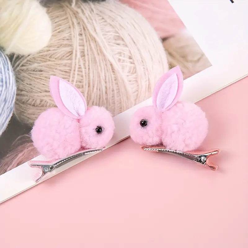 Fluffy Bunny Hair Clips – Thoughtfully made