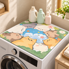 Cartoon Cats Top Mat laundry organisation