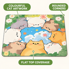 Cartoon Cats Top Mat feature explainer