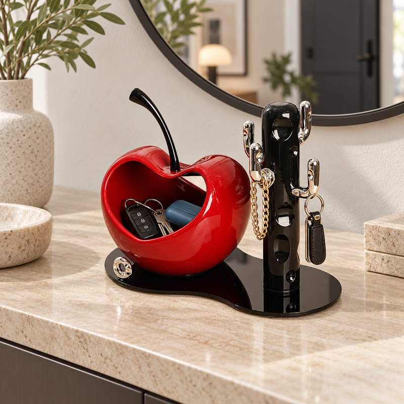 Cherry Charm Tabletop Organizer - 06-console