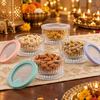 Crystal Charm Glass Bowl with Lid