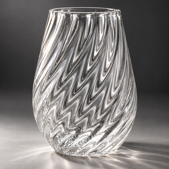 Crystal Wave Drinking Glass - 05-texture-detail