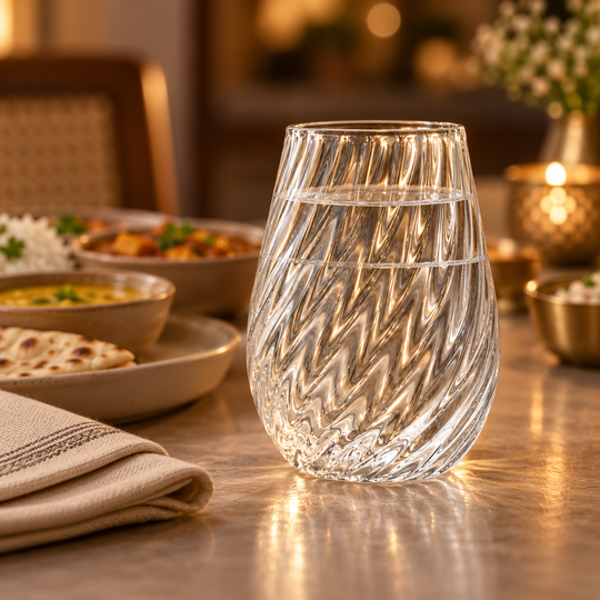 Crystal Wave Drinking Glass - 06-dining-context