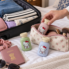 Cute Hello Kitty Cosmetic Travel Bottles - suitcase packing