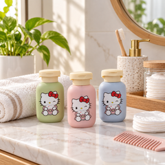 Cute Hello Kitty Cosmetic Travel Bottles - bathroom vanity