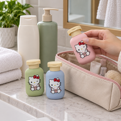 Cute Hello Kitty Cosmetic Travel Bottles - shampoo travel kit