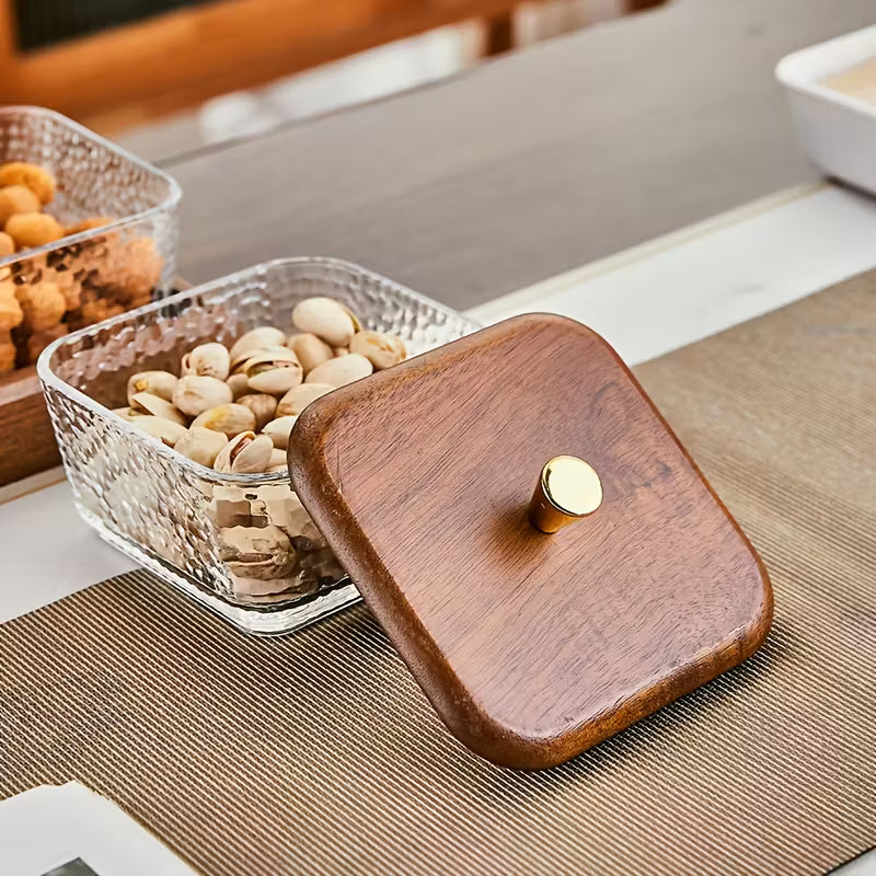 Divided Wooden Dry Fruit Tray