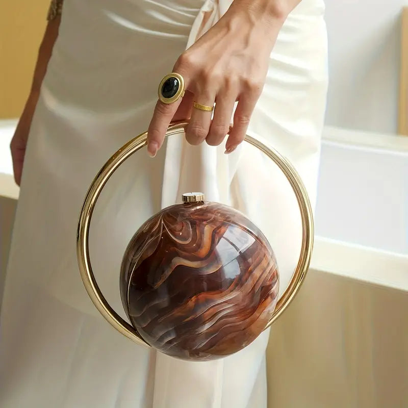 Luxury Round Clutch Bag